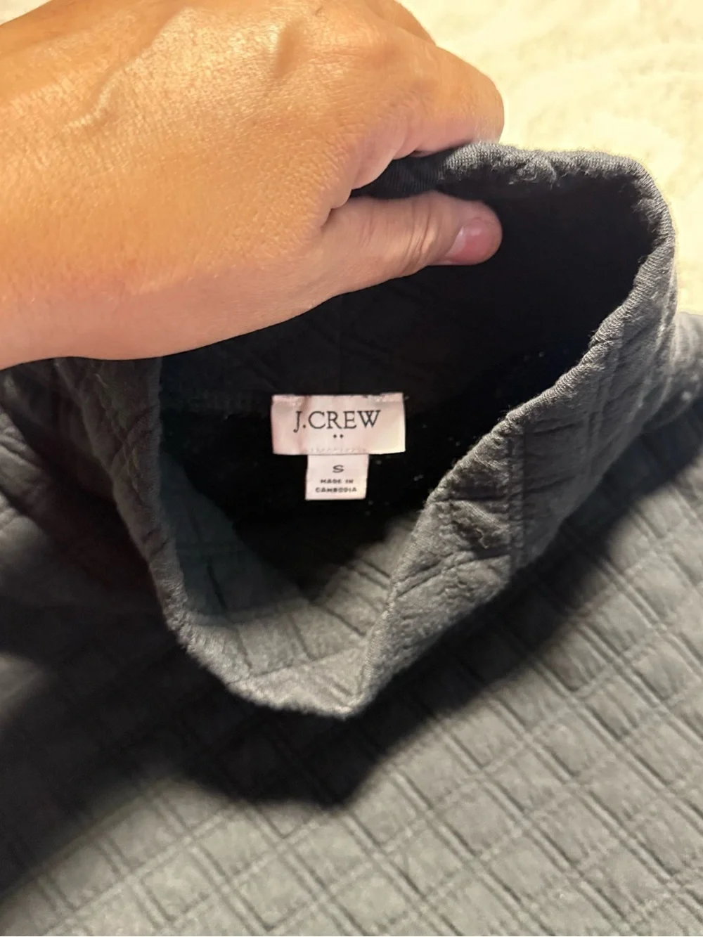 J. Crew Quilted Turtleneck Sweater